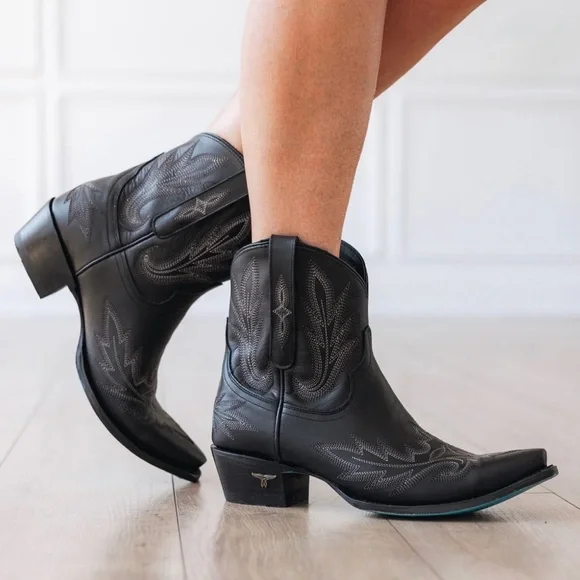 Lane Boots - Lexington Bootie Jet Black Size 9 - Picture 1 of 12